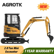 STE35SR 2.8 Ton Mini Excavator Digger 25HP Yanmar Diesel Engine Hydraulic Thumb