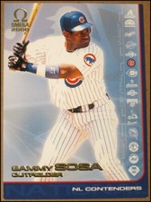 2000 Pacific Omega NL Contenders Sammy Sosa Baseball Insert Card #4 Chicago Cubs