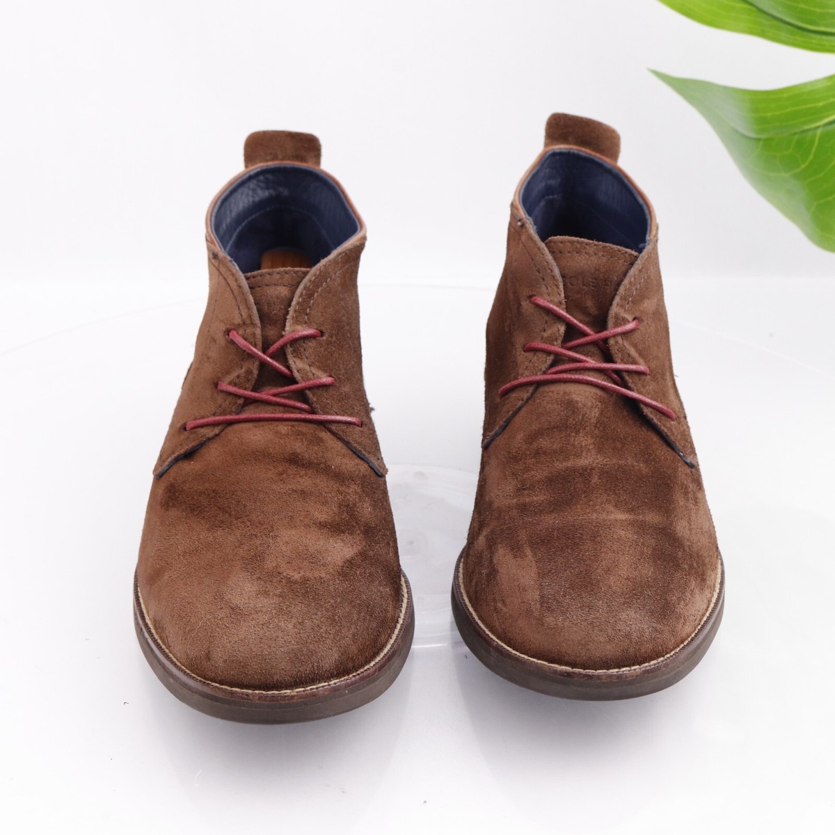 Cole Haan Mens Ogden Boot Size 11 M Brown Suede Stitch  display picture 1