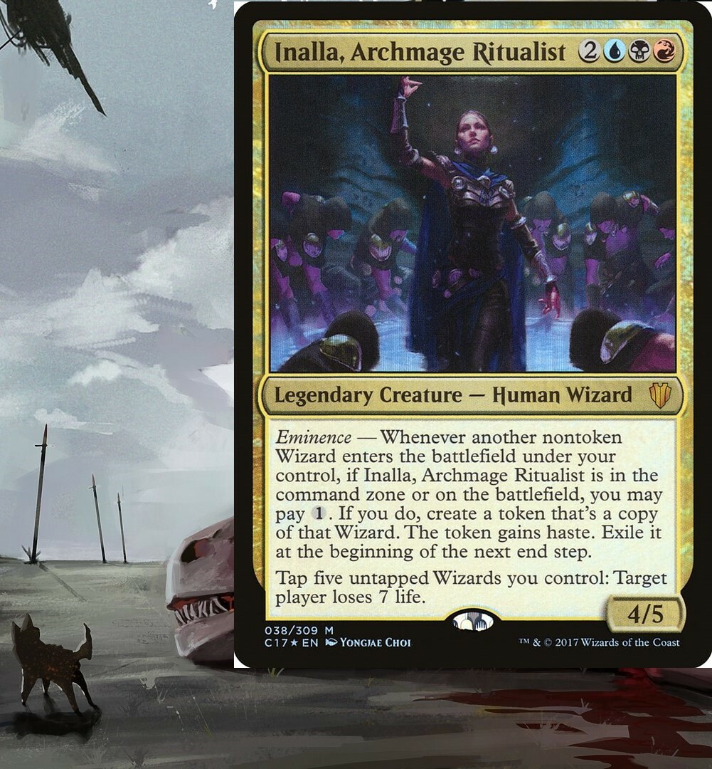 Inalla Archmage Ritualist Commander EDH WIZARDS Deck - MTG Ready