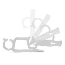 LITES-UP Clear Multi-Directional Gutter/Shingle Clip for Christmas Lights 100 pc