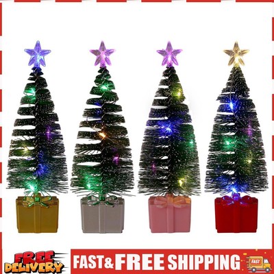 Xmas Tree Miniature Creative LED Light Tabletop Decoration for Tabletop Window S