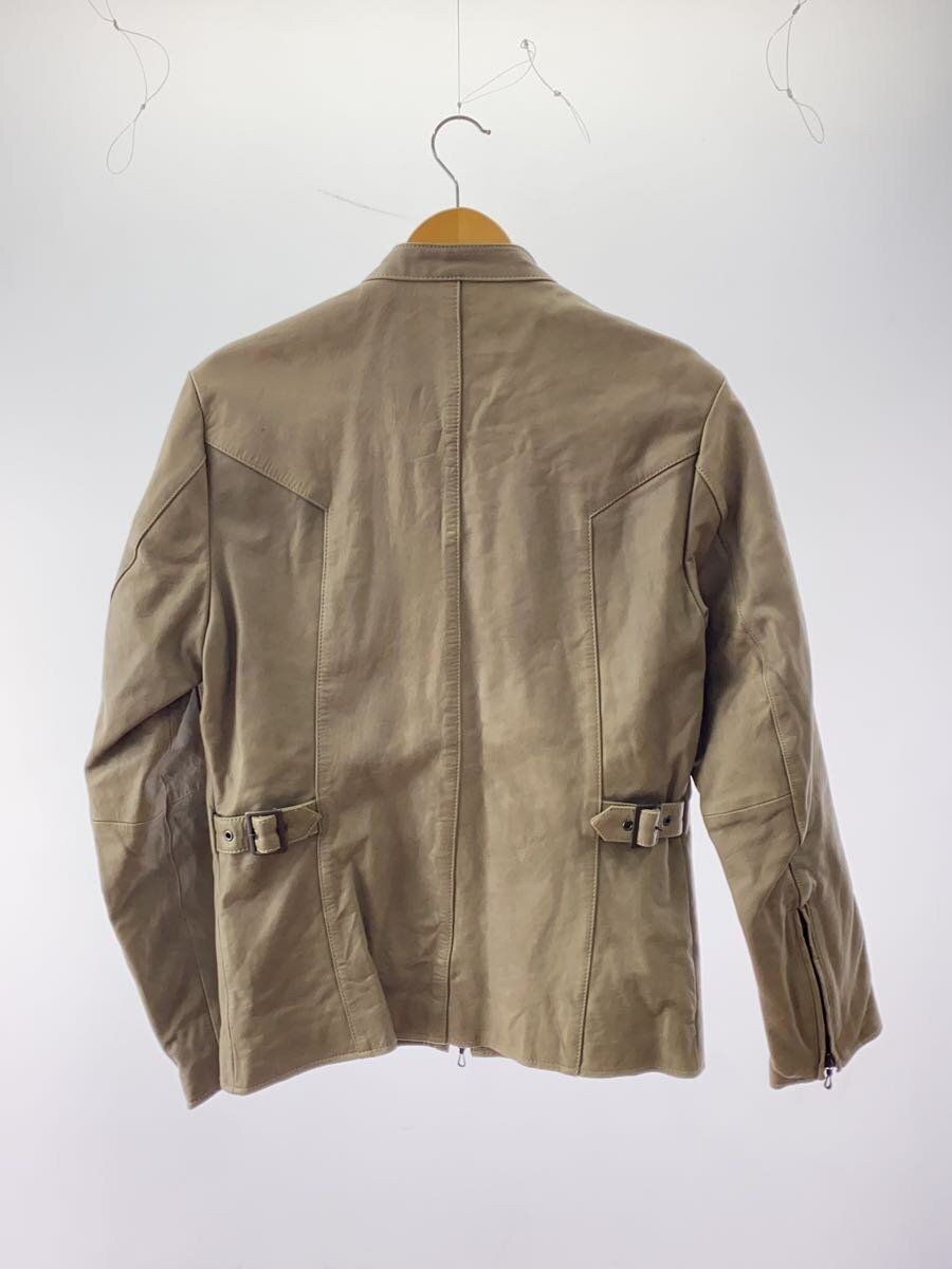 SHELLAC RIDER JACKET SINGLE 46 SHEEP LEATHER KHK49003 Used