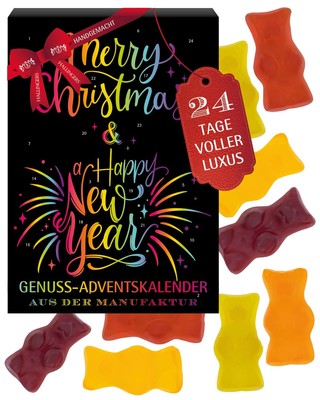Hallingers Rainbow Luxus Gummibärchen Adventskalender 2025 handmade hochwertig