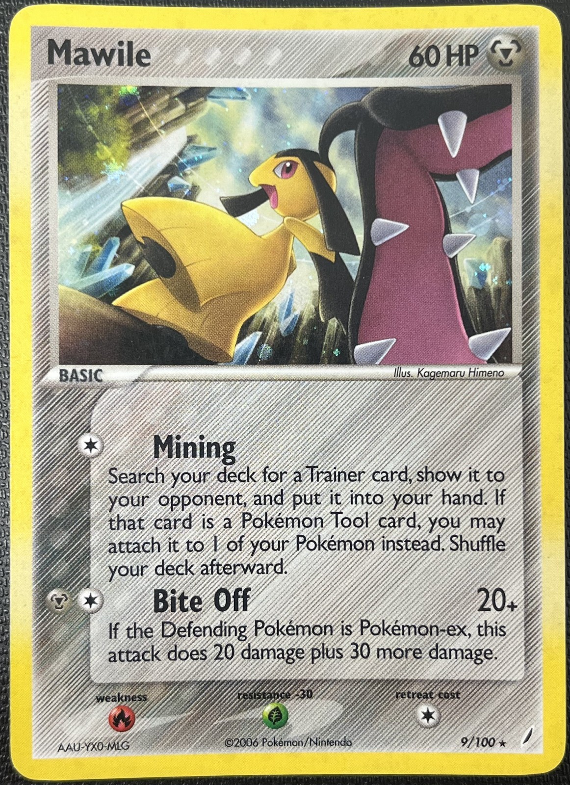 Mawile 9/100 Crystal Guardians Holo Rare Pokemon Card LP
