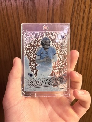 2025 NFL Topps Signature Class Shattered Cam Ward RC #S-25 Tennessee Titans