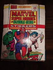 1976 Topps Marvel Super-Heroes wax box with 36 Unopened packs