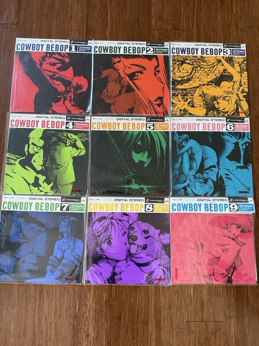 Cowboy Bebop LaserDisc Collection Volumes 1–9 Complete Set