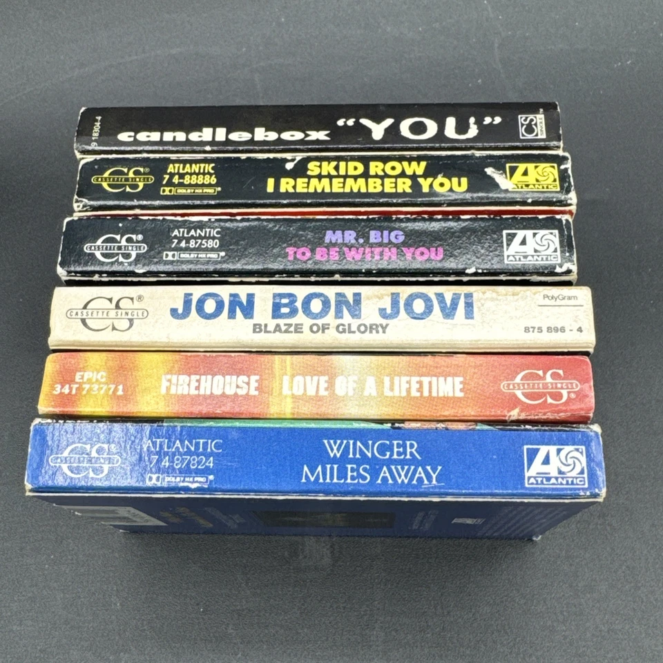 Cassette Tape Singles 80s-90s Lot of 6/Candlebox/Skid Row/Winger/Firehouse/More Foto 3 de 4