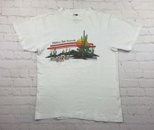 Vintage 80s Oklahoma State University T Shirt OSU Cowboys Desert RARE - Medium