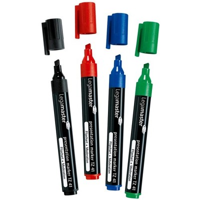 Legamaster TZ 41 Flipchart-Marker farbsortiert 2,0 - 5,0 mm, 4 St.