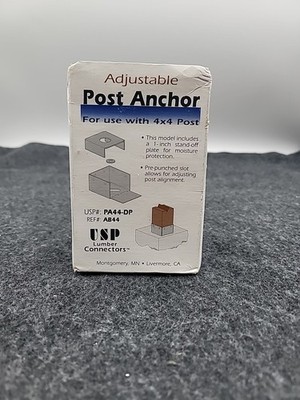 USP Adjustable Post Anchor PA44-DP 4'' X 4''  AB44