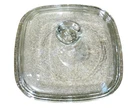 Vintage Pyrex P-41 Clear Glass Lid 5.25" Square Petite Casserole Cover