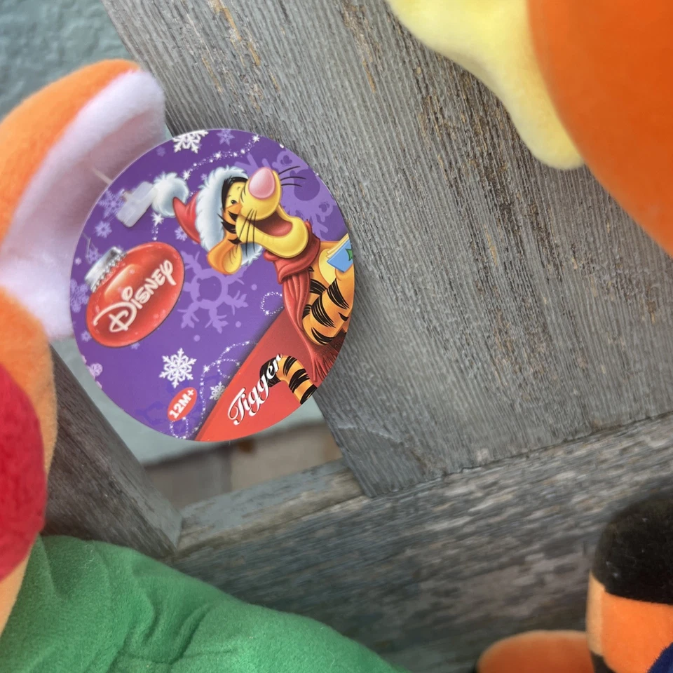 2 Disney TIGGER Plush with Snowman Christmas Sweater Holiday Collector 20" - image 2 of 4