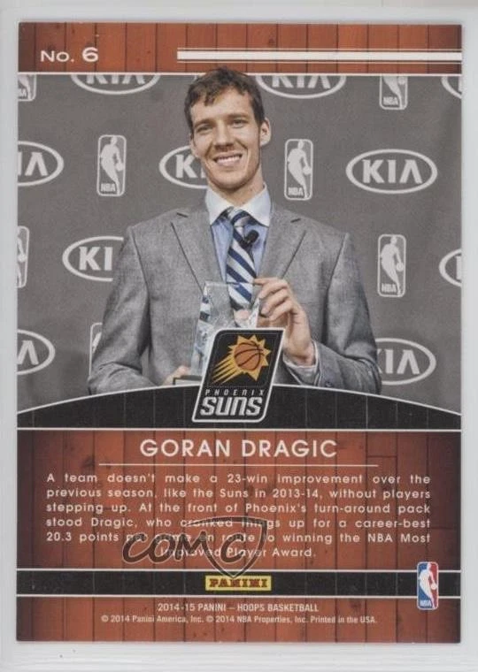 2014-15 NBA Hoops High Honors Goran Dragic #6 - Image 2 of 2