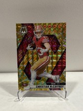 2025 Panini Mosaic #179 Christian McCaffrey Mosaic Reactive Yellow