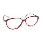 Monet Marine Rby Ruby Red Oversize Cat Eye Eyeglasses Frames 57-15 140 Designer