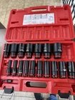 Milwaukee 49-66-7093  1/2" Drive SAE 6 Point Impact Socket Set - Red - 2 Missing