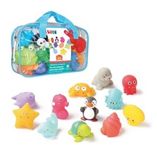 Plastic bath toys by Ludi  from 10 months - set of 12  Watering toys Aquatic