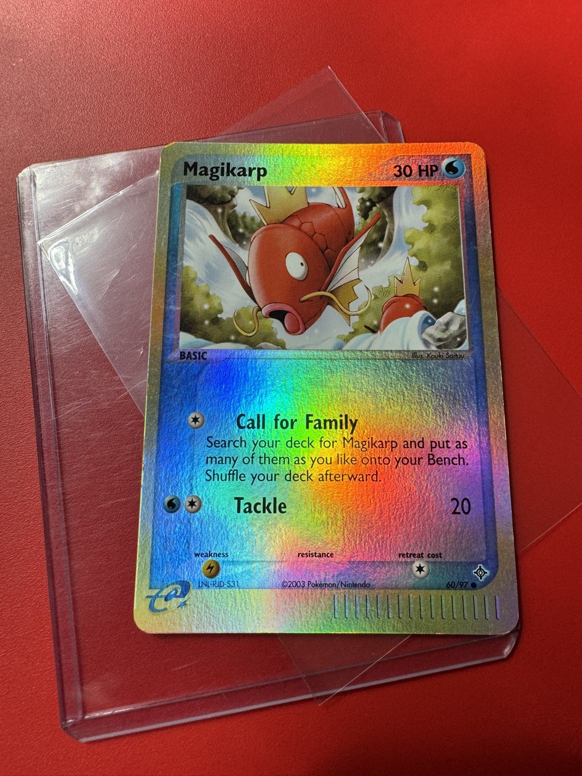 Pokemon Card Magikarp EX Dragon Reverse Holo Common 60/97 Near Mint