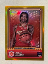 DYLAN HARPER Spurs 2024 Topps McDonald's All-American Chrome GOLD Ref # 34/50
