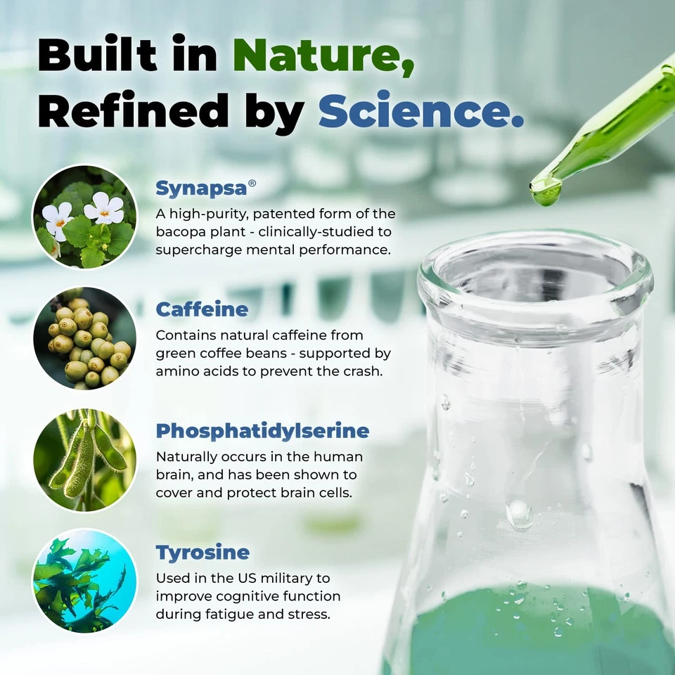 Optimind Nootropics Brain Booster Supplement | Mejorar el enfoque y la cognición Im... Foto 3 de 4