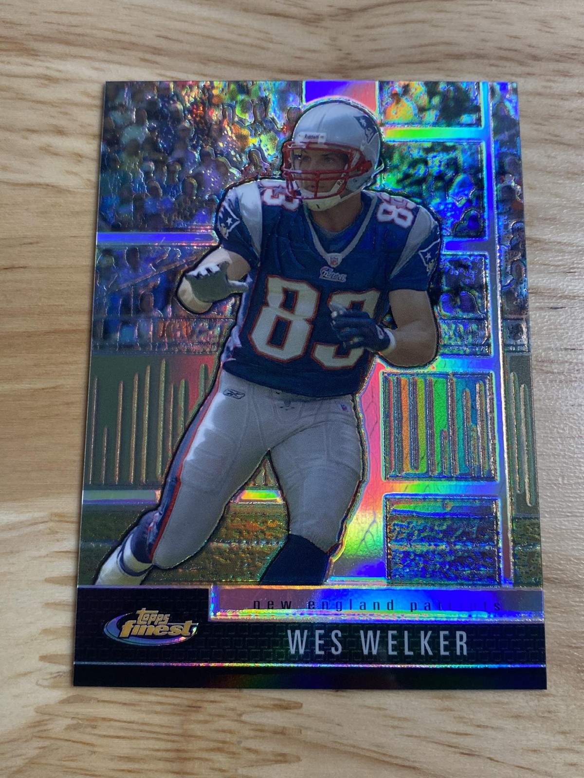 2008 Finest #62 Wes Welker Black Refractor/Xfractors #/99