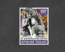 MICK JAGGER TINA TURNER MUSIC ROCK POP SINGERS MNH LIVE AID ANNIV 2020 TOGO