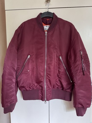 Acne Studios Makio Red Bomber Jacket 48 Medium | eBay