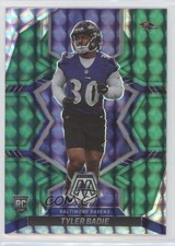 2022 Panini Mosaic Rookies Green Mosaic Prizm Tyler Badie #354 1e9z