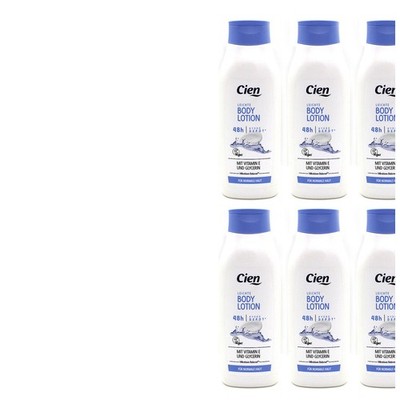 6x500ml Cien Leichte Body Lotion 48H Hydro-Depot mit Vitamin E & Glycerin