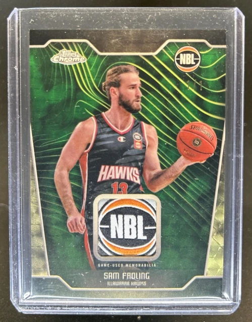 2024-25 Topps Chrome NBL Sam Froling NBL Refractor Superfractor Patch #1/1