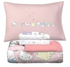 Hello Kitty  Friends Pastel Kids Reversible Twin Bed Set-T905286764, T905286804
