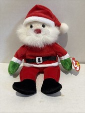 1998 Retired Ty Original Beanie Baby Santa With Tag Christmas Plush Pellets