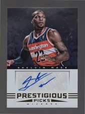 2012-13 Panini Prestige Shelvin Mack #28 Prestigious Picks Autograph RC