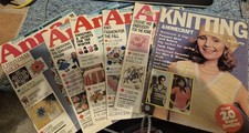 6 magazines - vintage. 5  Burda 'Anna' knitting and needlecraft (1989).