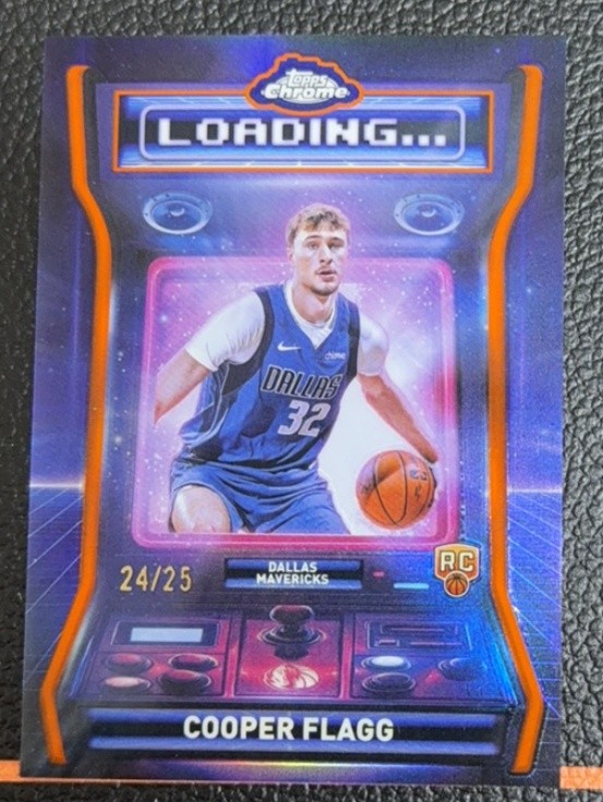 Cooper Flagg 2025-26 Topps Chrome RC Loading Orange Refractor /25 #LD-11