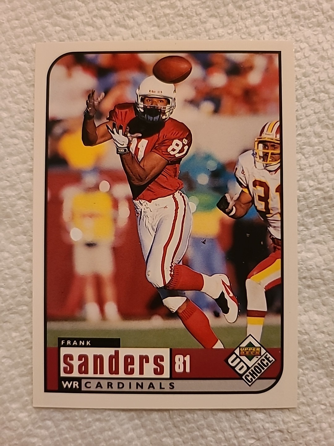 1998 Upper Deck Frank Sanders #289 Totals Arizona Cardinals Football Card