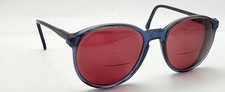Vintage Bill Blass by Universal Blue Translucent Oval Sunglasses FRAMES ONLY USA