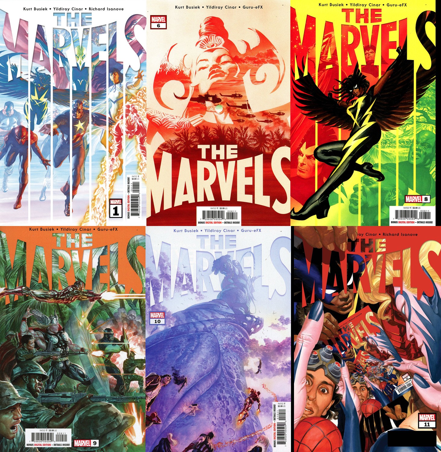 The Marvels (Issues #1 to #11 inc Variants, 2021-2022)