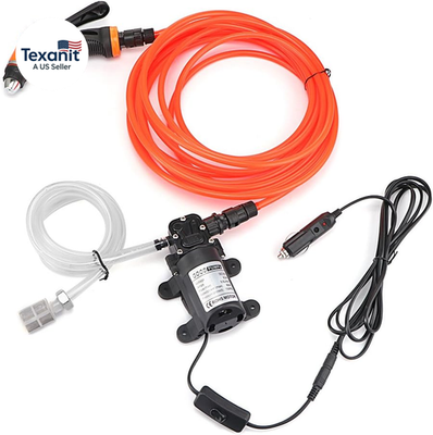 #ad #ad Car Washer Kit Portable Pressure Washer 12V Water Pump Car Washer 100W 130PSI $44.50