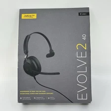 NEW Jabra Evolve2 40 Mono Headset (MS Teams, USB-A) - Black