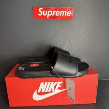NEW Men NIKE VICTORI ONE SLIDES BLACK/BLACK CN9675 003 Size 9 Men