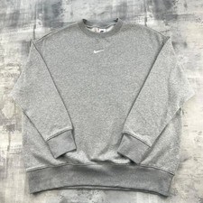 Nike Centre Swoosh Grey Oversized Sweatshirt