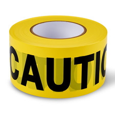 Caution Warning Tape   3 Inch X 1000 Feet  Bright Safety  Hazard Tape with Bol
