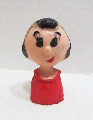 OLIVE OYL VINYL FINGER PUPPET 2'' TALL VINTAGE c. 1960's POPEYE CARTOON STAR OIL