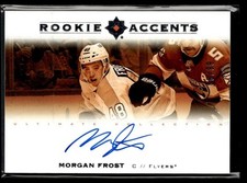 2019-20 Upper Deck Rookie Accents Morgan Frost Rookie Auto Philadelphia Flyers