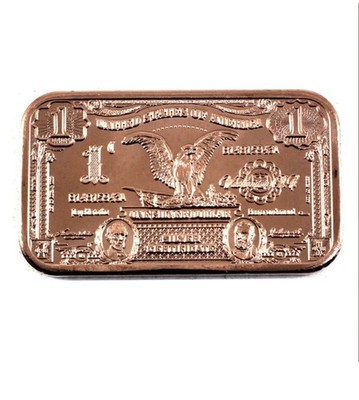 Black Eagle Bar 1oz. .999 Fine Copper