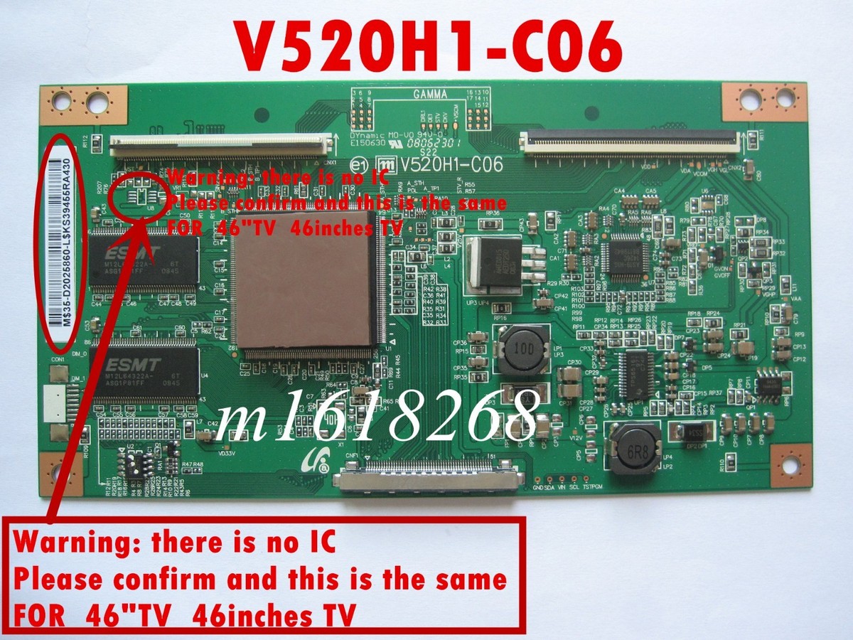 Original T-con board V520H1-C06 CMO ChiMei V460H1-L07 L05 Samsung