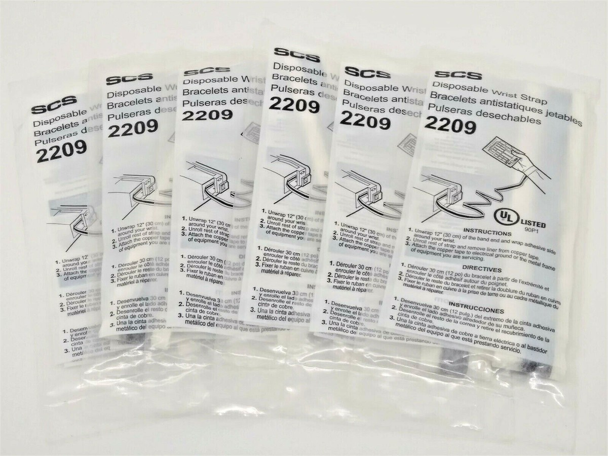 x Pulsera antiestática Disposable Wrist Strap SCS 2209